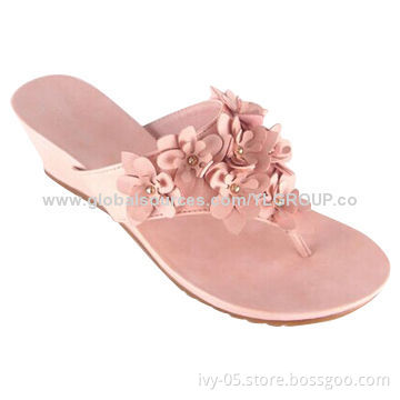 Ladies' sandals with beautiful stones, popular designs, made of PU upper and TPR solesNew